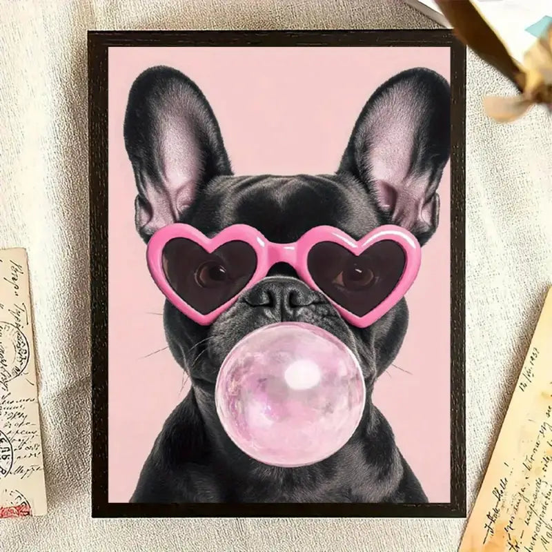 Black Pink Bubblegum Sunglass Frenchie