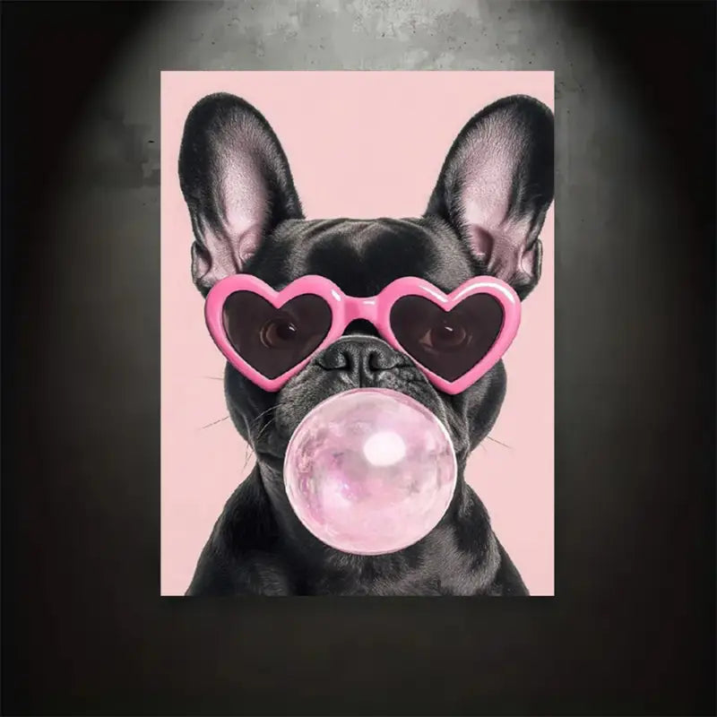 Black Pink Bubblegum Sunglass Frenchie