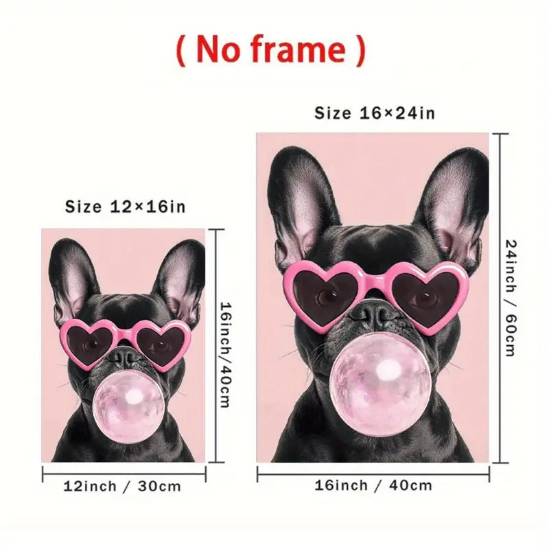 Black Pink Bubblegum Sunglass Frenchie