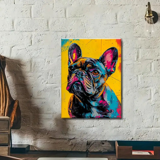 Wandbild Bunter Frenchie